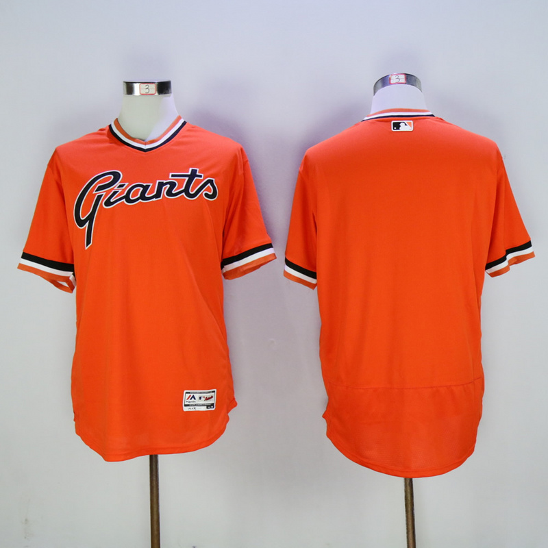Men San Francisco Giants Blank Orange Throwback Elite MLB Jerseys->san francisco giants->MLB Jersey